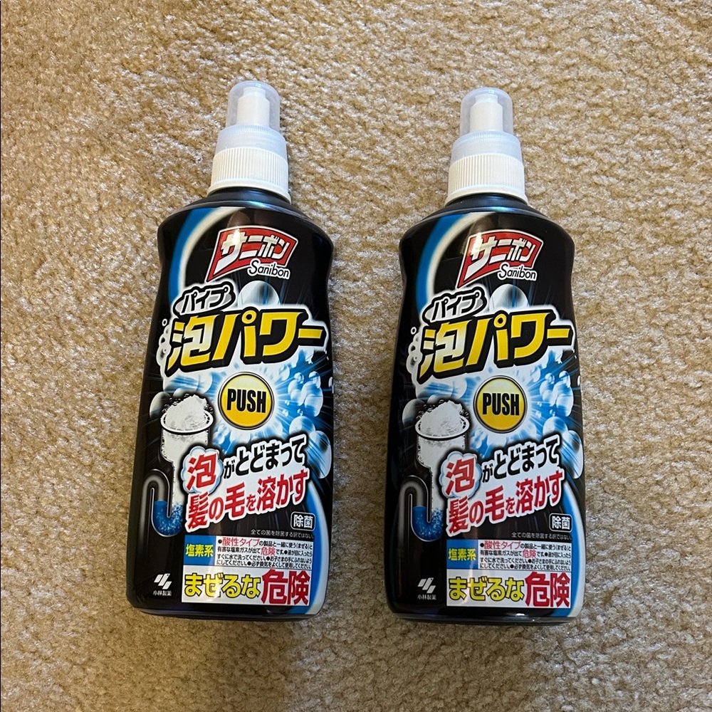 Kobayashi pharmaceutical drain foam cleaner 400 ml set